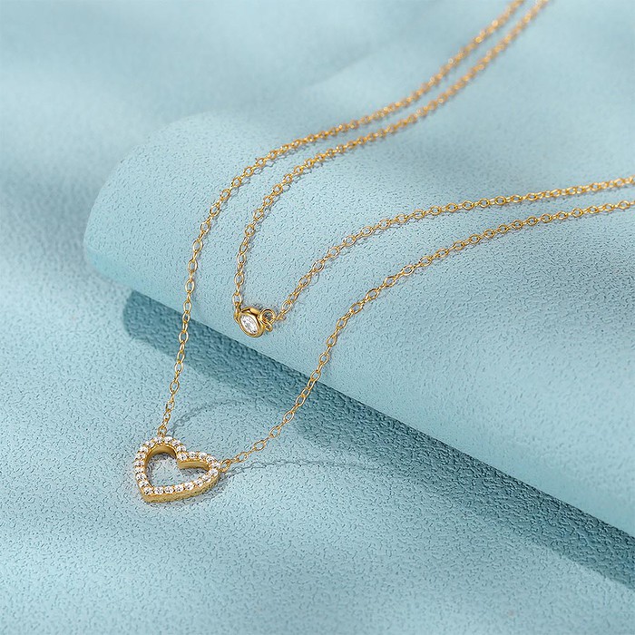 Gold Damen Kette mit Herz