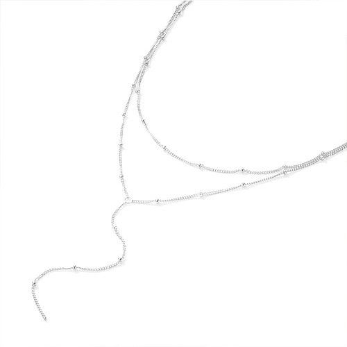 Silber Damen Layering Y Kette