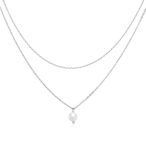 Feine Kette mit Perlenanhänger