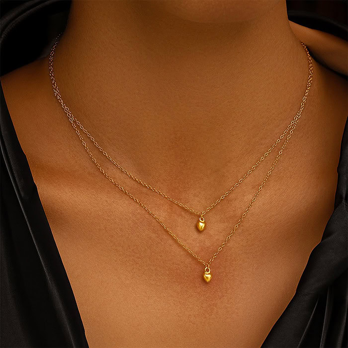 Damenkette mit Gold Herz