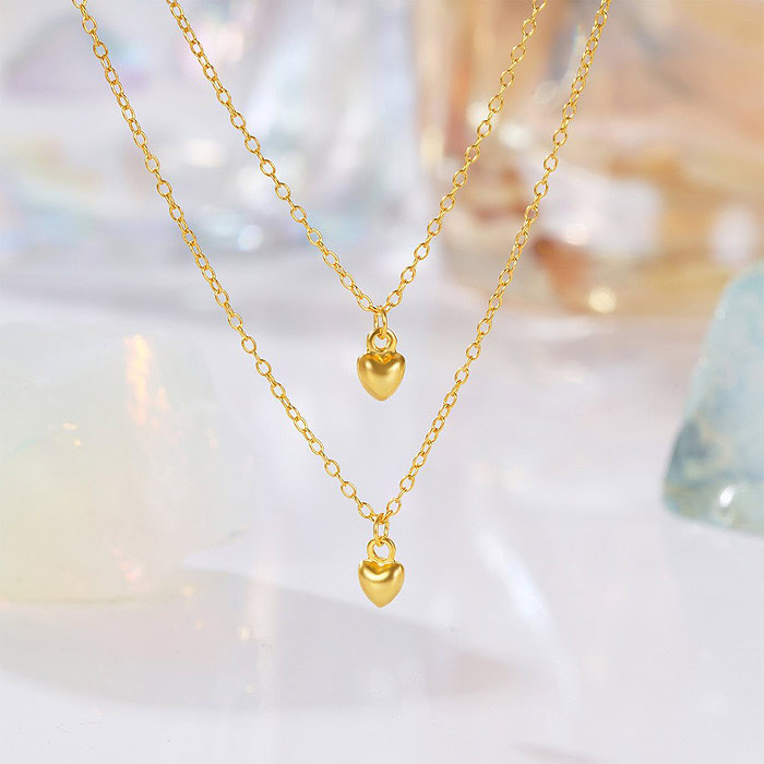 Damenkette mit Gold Herz