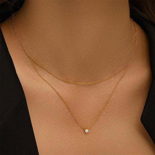 Schlicht Damenkette Double Layer