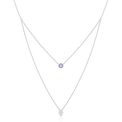 Silber Fatimas Hand Kette