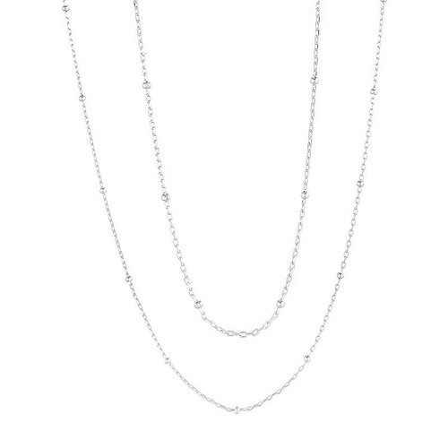 Dünne Silber Double Layer Kette