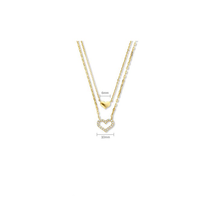 Gold Damenkette mit Herz