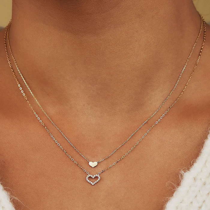 Silber Damenkette mit Herz – Bild 3