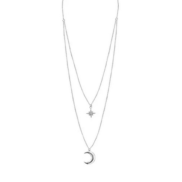 Silber Kette mit Stern Anhänger