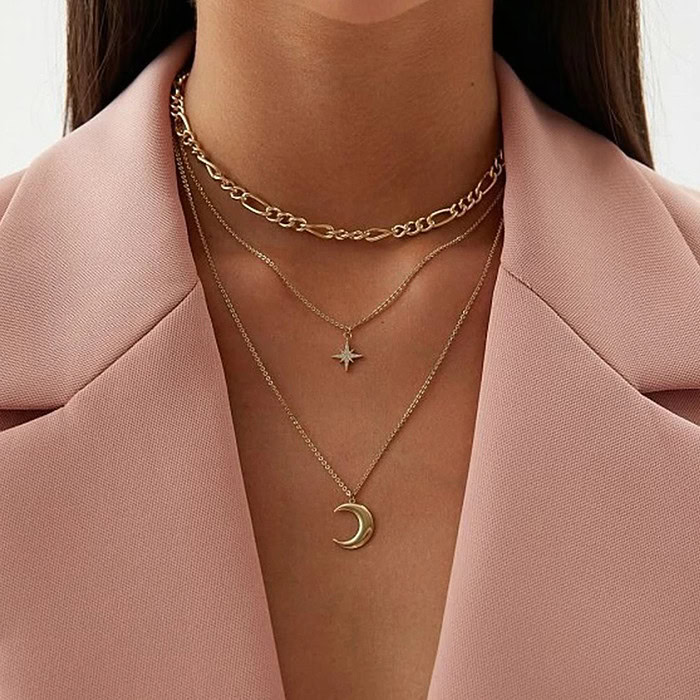 Damenkette mit Stern Anhänger