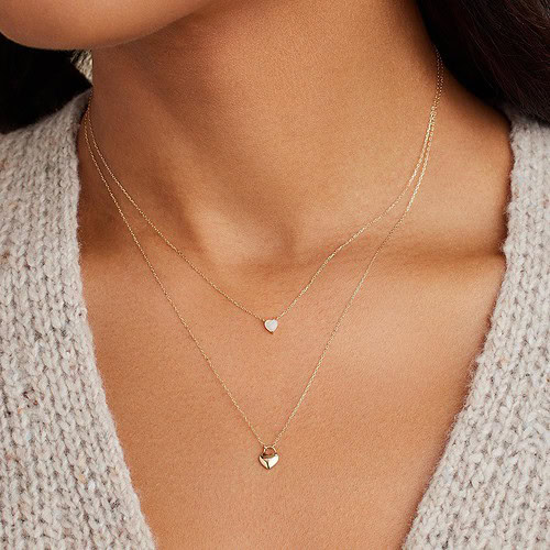 Damenkette mit Herz Anhänger
