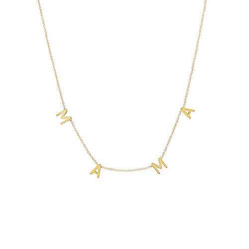 Gold Buchstaben Kette MAMA