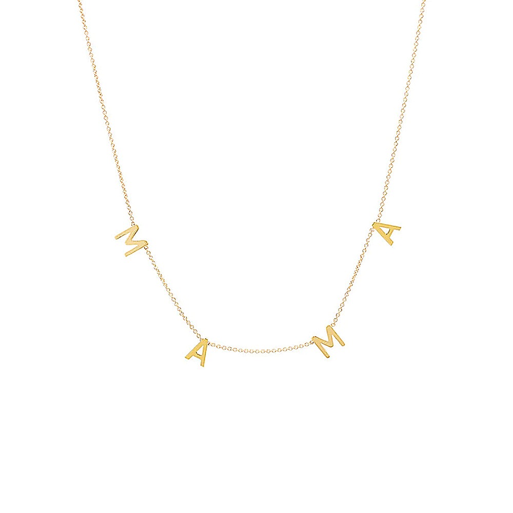 Gold Buchstaben Kette MAMA