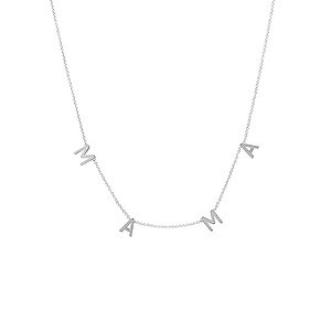 Silber Buchstaben Kette mit MAMA ,Buchstabenkette