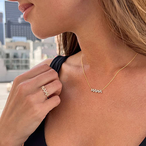 Kette für Mama mit Zirkonia