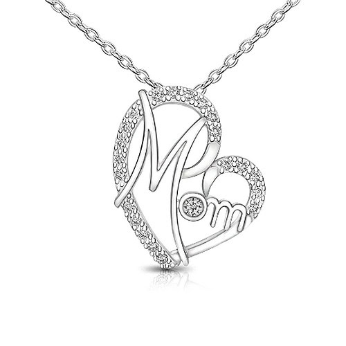 Herz Mama Kette aus 925er Silber