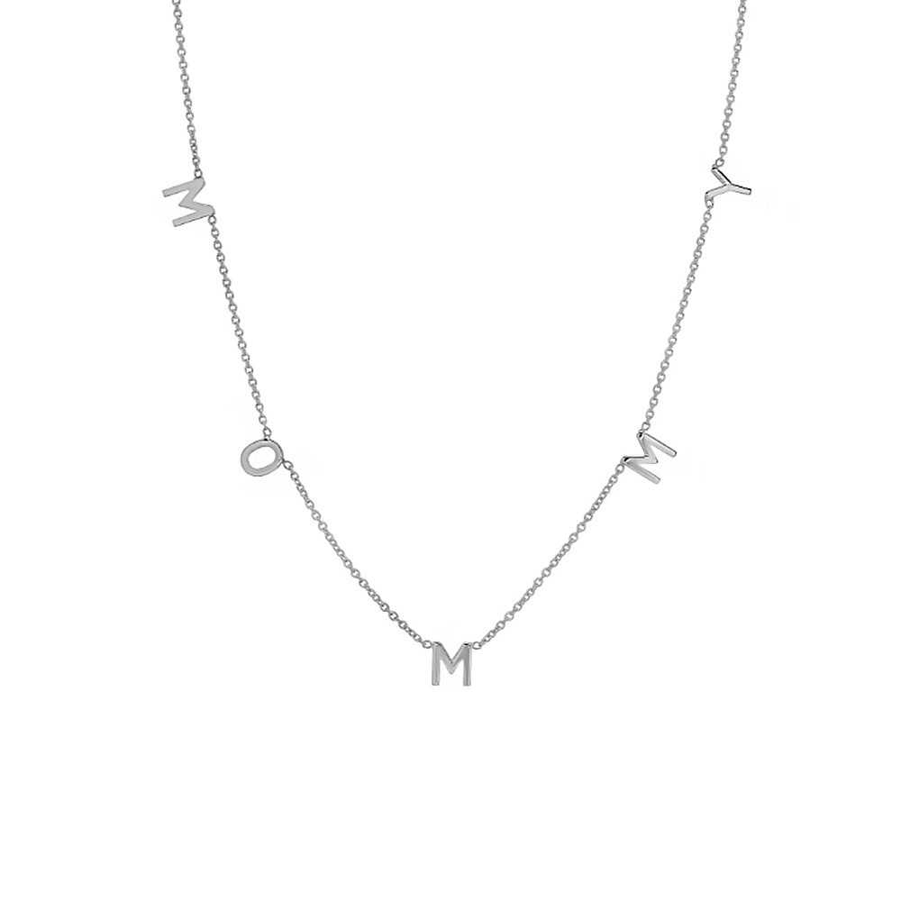 Silber Mama kette mit Buchstaben