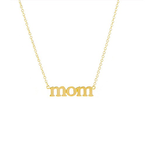 Gold Mom kette mit Buchstaben