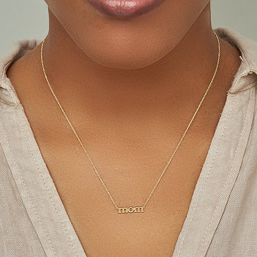 Gold Mom kette mit Buchstaben