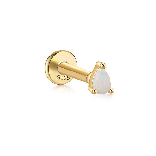 Tropfenform Opal Stud