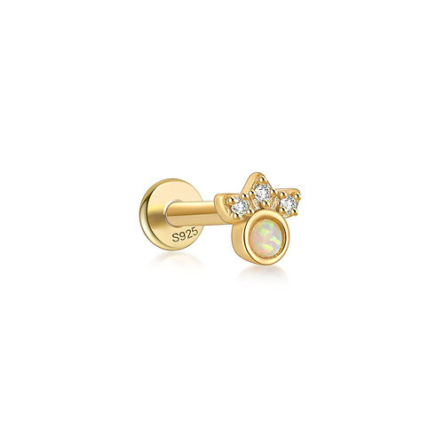 Opal Helix Piercing Stud