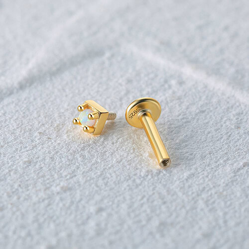 Gold Opal Stud Damen