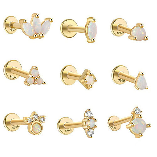 Gold Opal Ohrring Helix Piercing