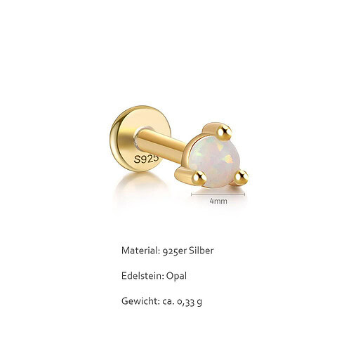 Kreis Opal Stud Damen