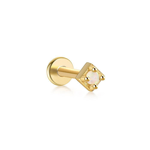 Gold Opal Stud Damen
