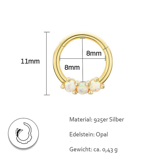 Opal knorpel Ohrringe