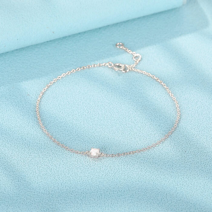 Dünnes Armband mit Opal – Bild 8