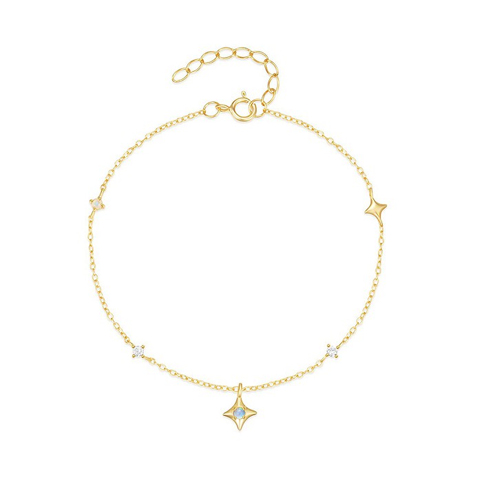 Sterne Armband mit Opal