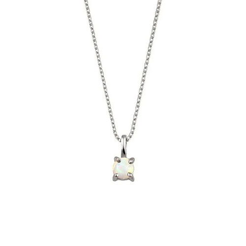 925er Silber Kette mit Opal
