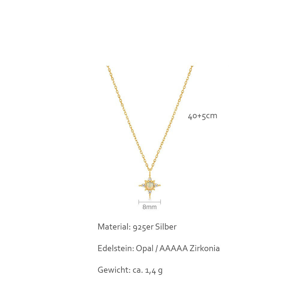 Damen Kette mit Stern Anhänger