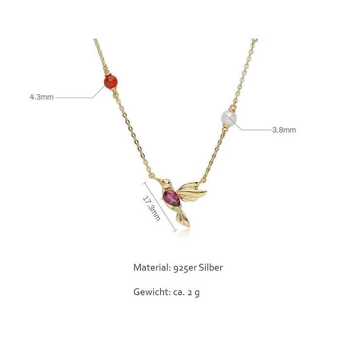 Vogel Kette aus 925er Silber
