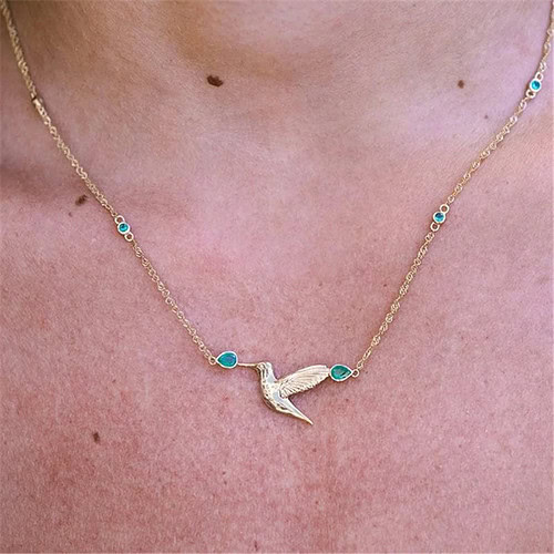 Kolibri Kette aus 925er Silber