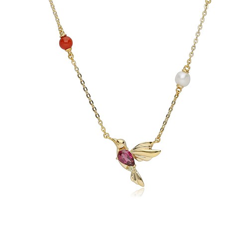 Vogel Kette aus 925er Silber