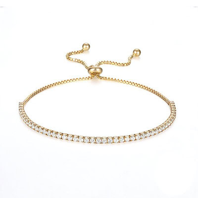 Damen Silber Tennis Armband