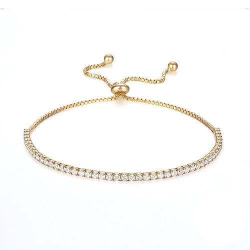 Damen Silber Tennis Armband