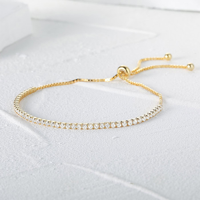 Damen Silber Tennis Armband
