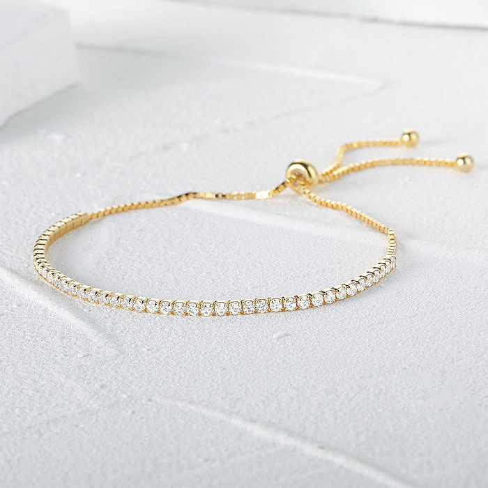 Damen Silber Tennis Armband