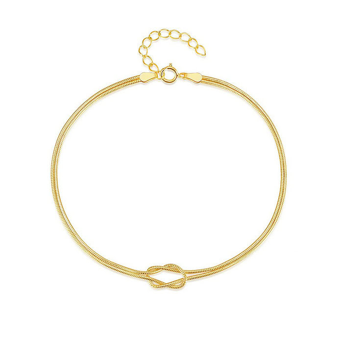 Dünn Damen Armband Gold
