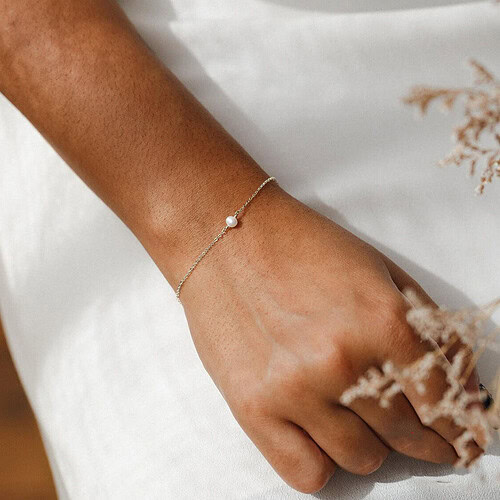 Dünn Armband aus Silber