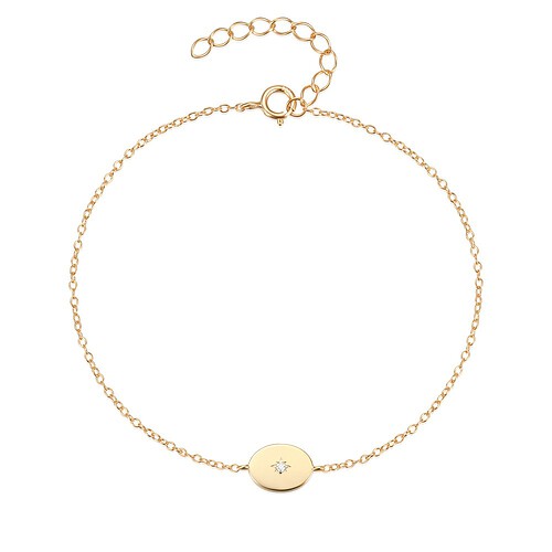 Vergoldet Damen Dünn Armband