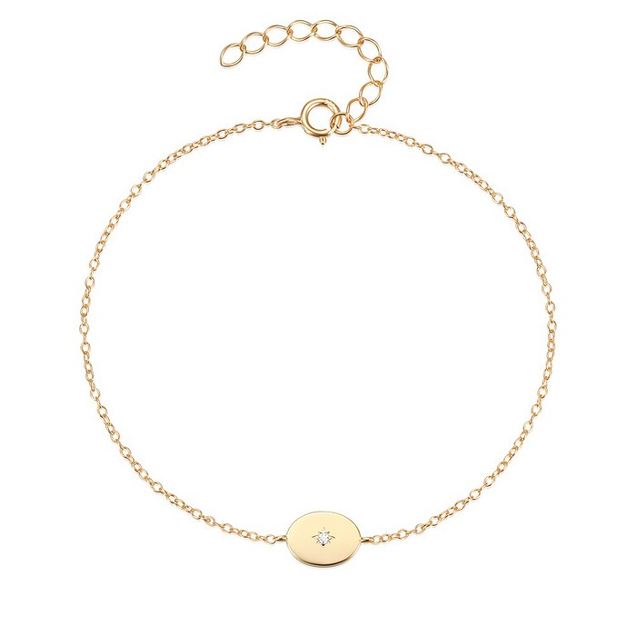 Vergoldet Damen Dünn Armband
