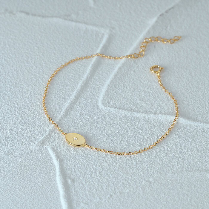 Vergoldet Damen Dünn Armband