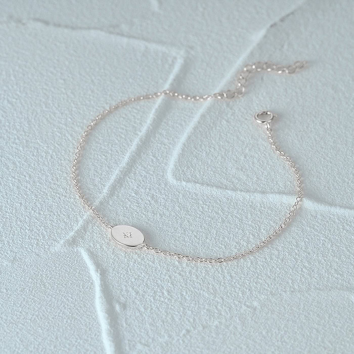 Vergoldet Damen Dünn Armband