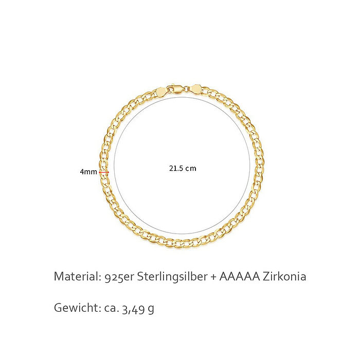 Zarte Herren Armband Cuban