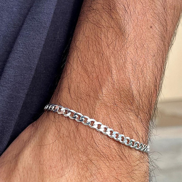 Silber Herren Armband Cuban