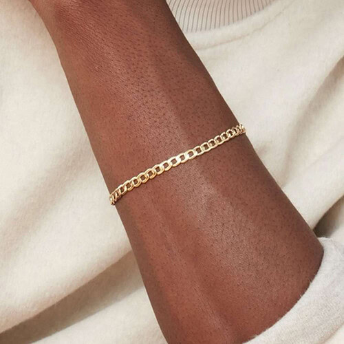 Zarte Herren Armband Cuban