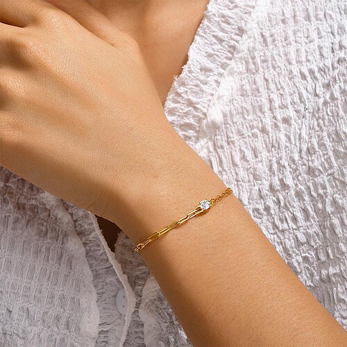 Paperclip Zarte Damenarmband
