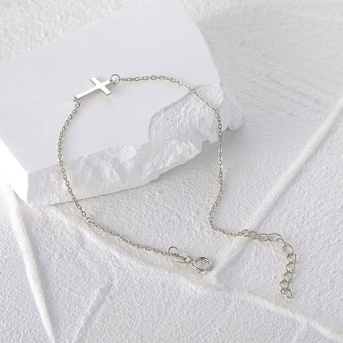 Silber Kreuz Armband